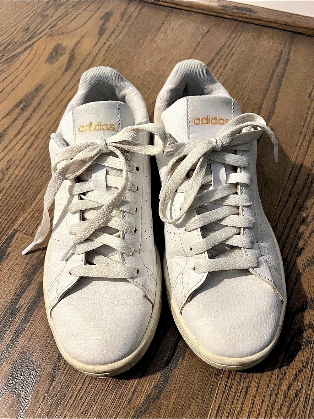 Adidas Advantage White Leopard Sneakers White & Brown